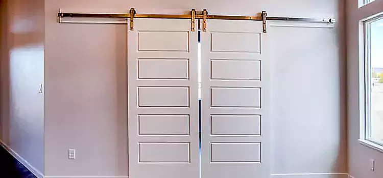 Glass Barn Door with Installation Hardware Kit Pleasant Prairie